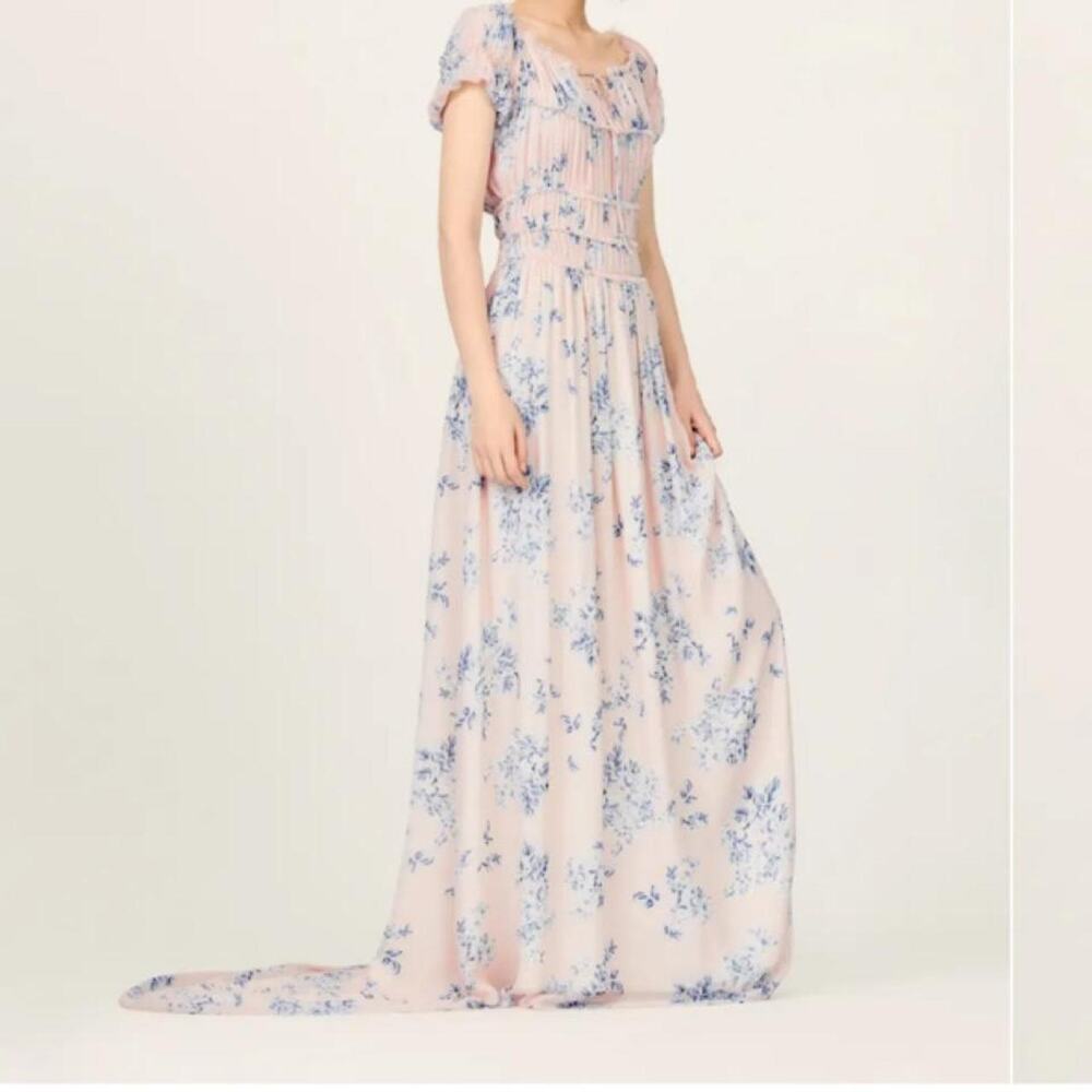 Reformation silk lancaster dress in